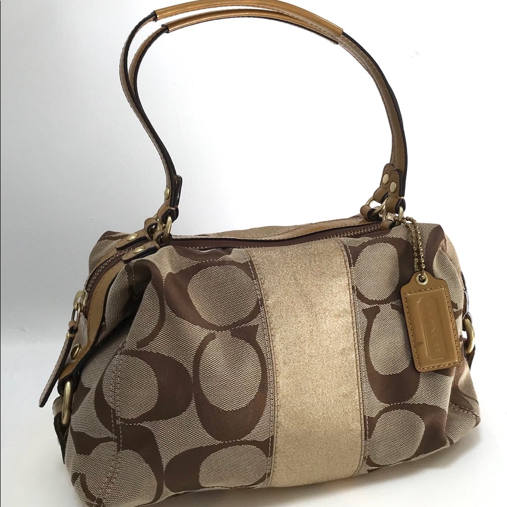 🔥24HourSale🔥COACH Glam Golden COACH Purse